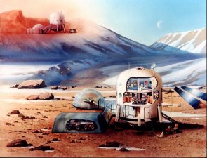 Mars Arctic Simulation Base. The Mars Society intends to build such a base as its first major project.